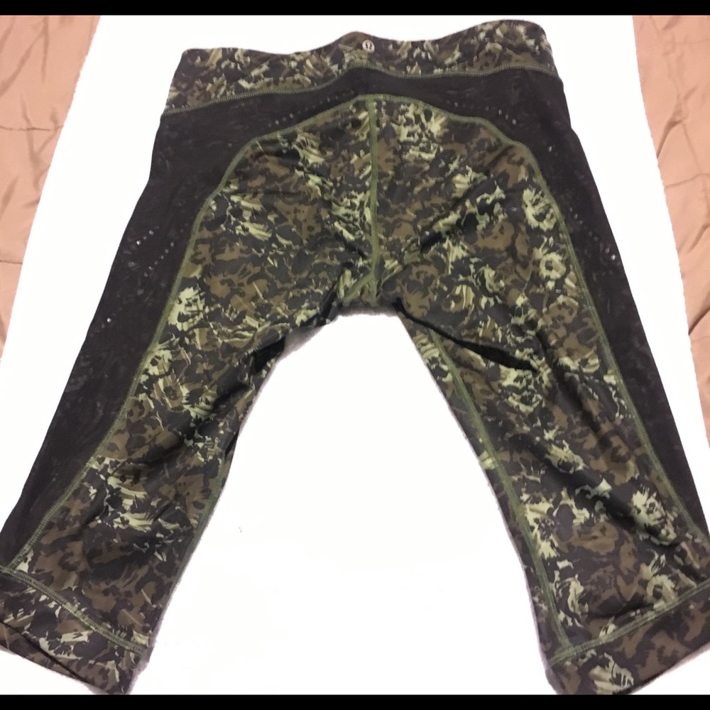 Lululemon Athletica Stop At Nothing Crop Camo